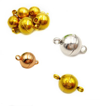 Stainless Steel Jewelry Magnetic Clasps Round Magnetic Ball End Clasps For Jewelry Bracelet Necklace Making